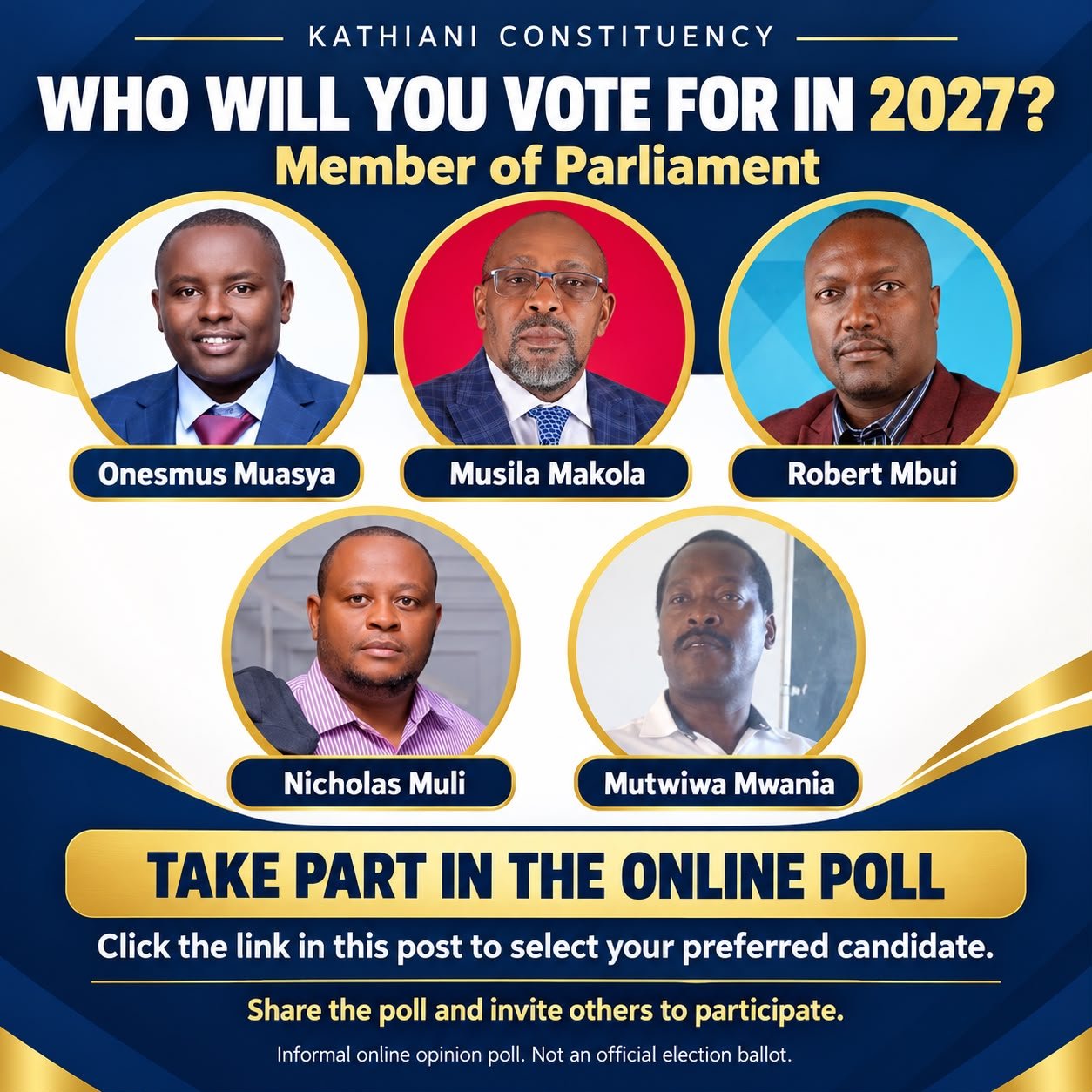 Kathiani Constituency MP Seat Poll 2027
